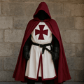 Templerritter-Kostüm mit Umhang für Cosplay