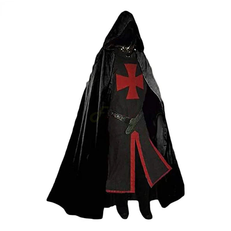 Templerritter-Kostüm mit Umhang für Cosplay