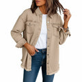 Oversize Hemdjacke für Damen