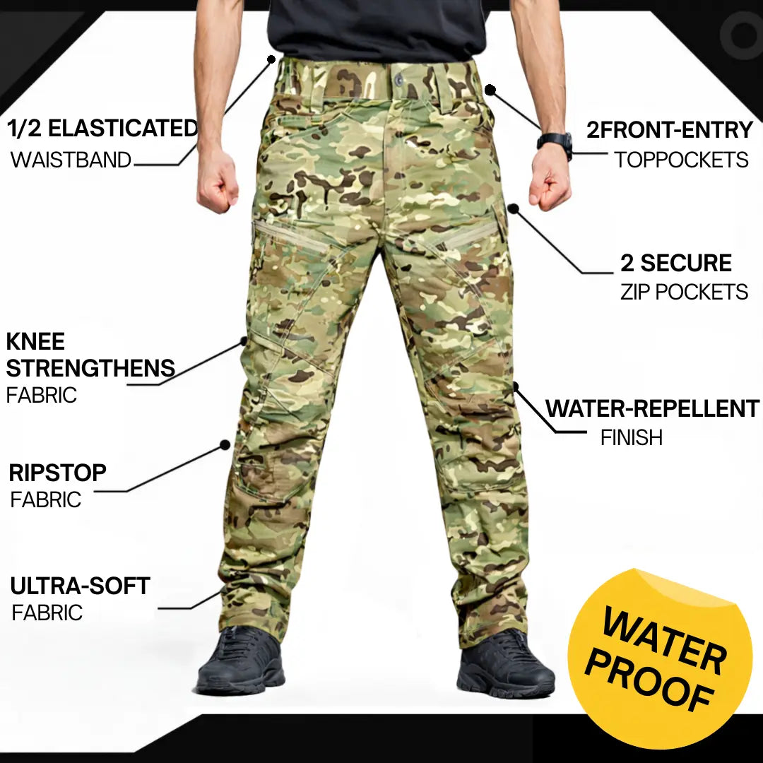 Herren Outdoor Tactical-Cargohose wasserdicht