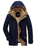 Dicker Baumwoll-Fleece-Parka