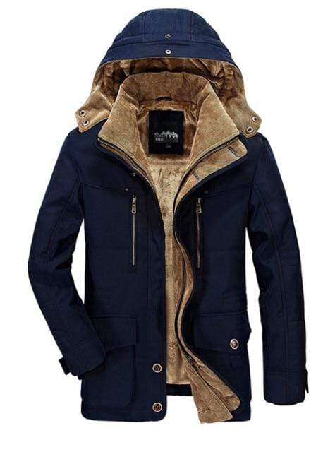 Dicker Baumwoll-Fleece-Parka