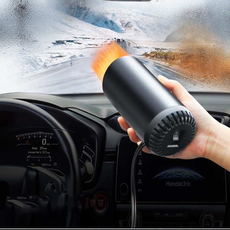 Tragbarer Auto-Heizlüfter mit Enteisungsfunktion – 12V-Steckdosen-Anschluss