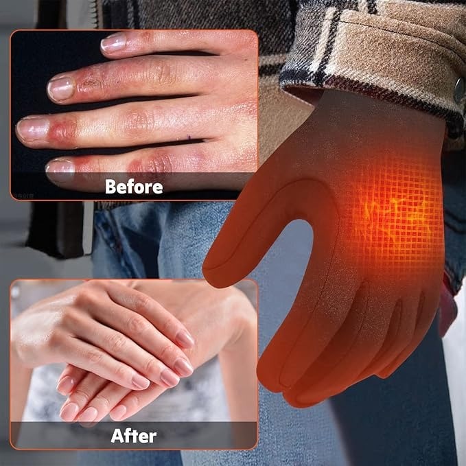 Beheizbare Handschuh-Innenhandschuhe mit Akku und verstellbarer Temperatur