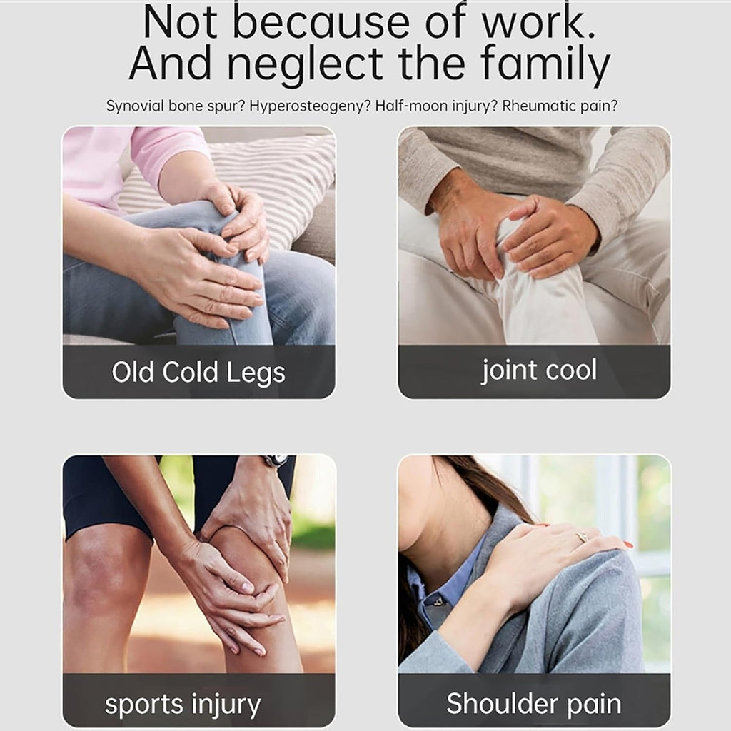 Beheizbare Knie-Massagebandage mit Vibration und digitaler Steuerung