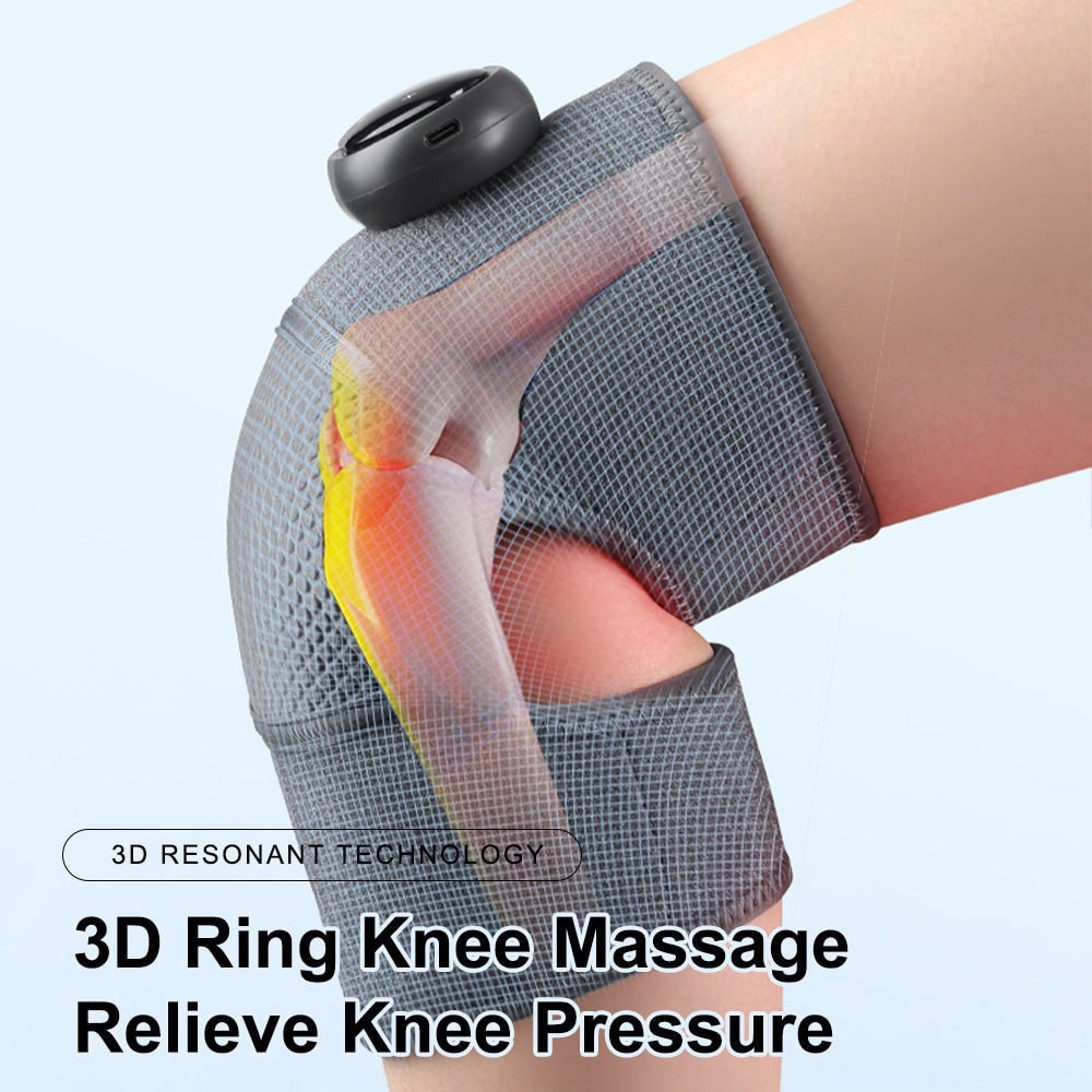 Beheizbare Knie-Massagebandage mit Vibration und digitaler Steuerung