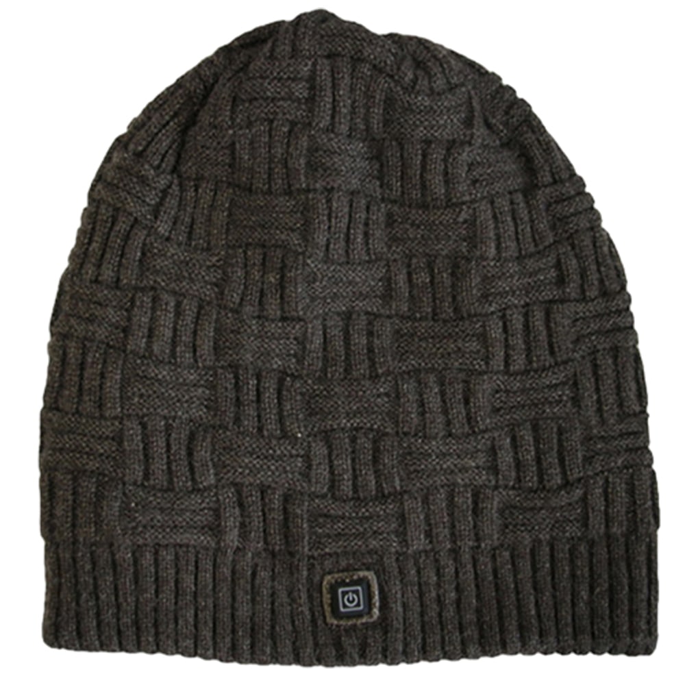 Beheizbare Winter-Beanie mit Ohrenklappen und 3400-mAh-Akku