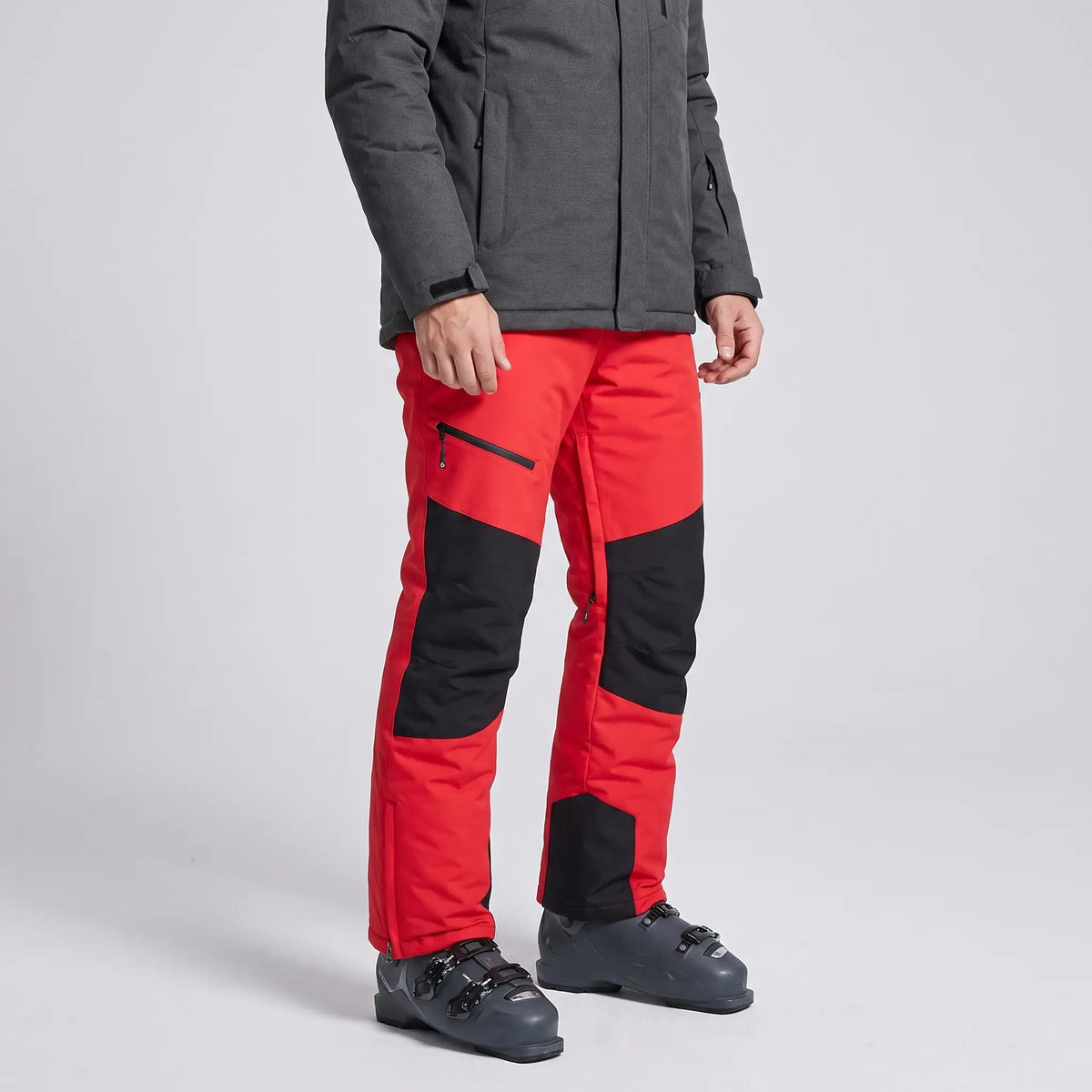 Herren-Skihose mit abnehmbarem Latz – gefüttert und winddicht
