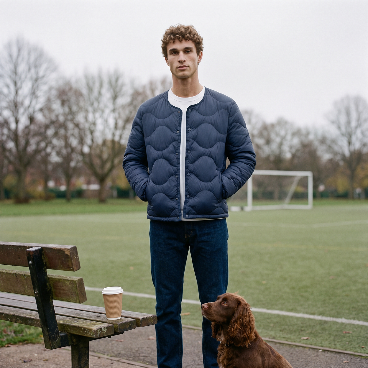 Herren Steppjacke leicht – gesteppte Daunenjacke zum Layering
