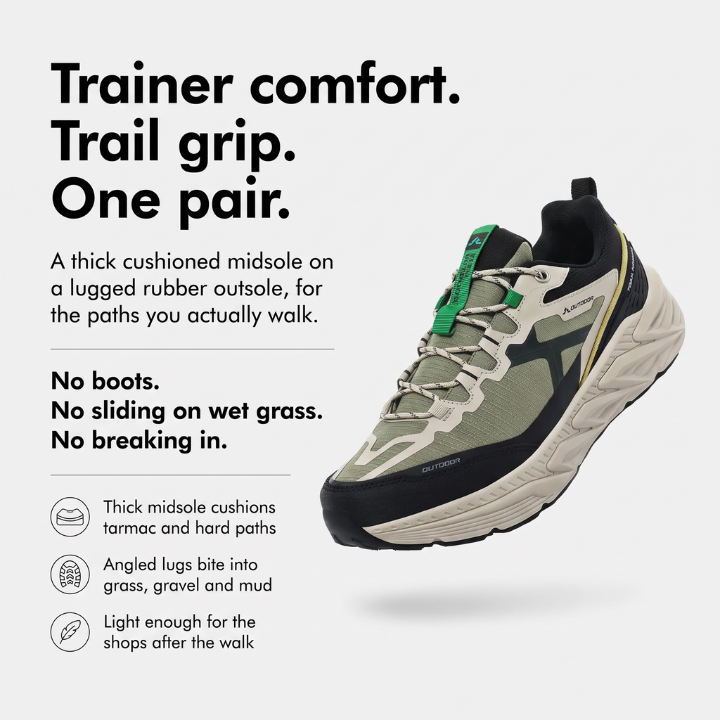 Herren Trailschuhe gedämpft – Laufschuhe für Gehen und Wandern