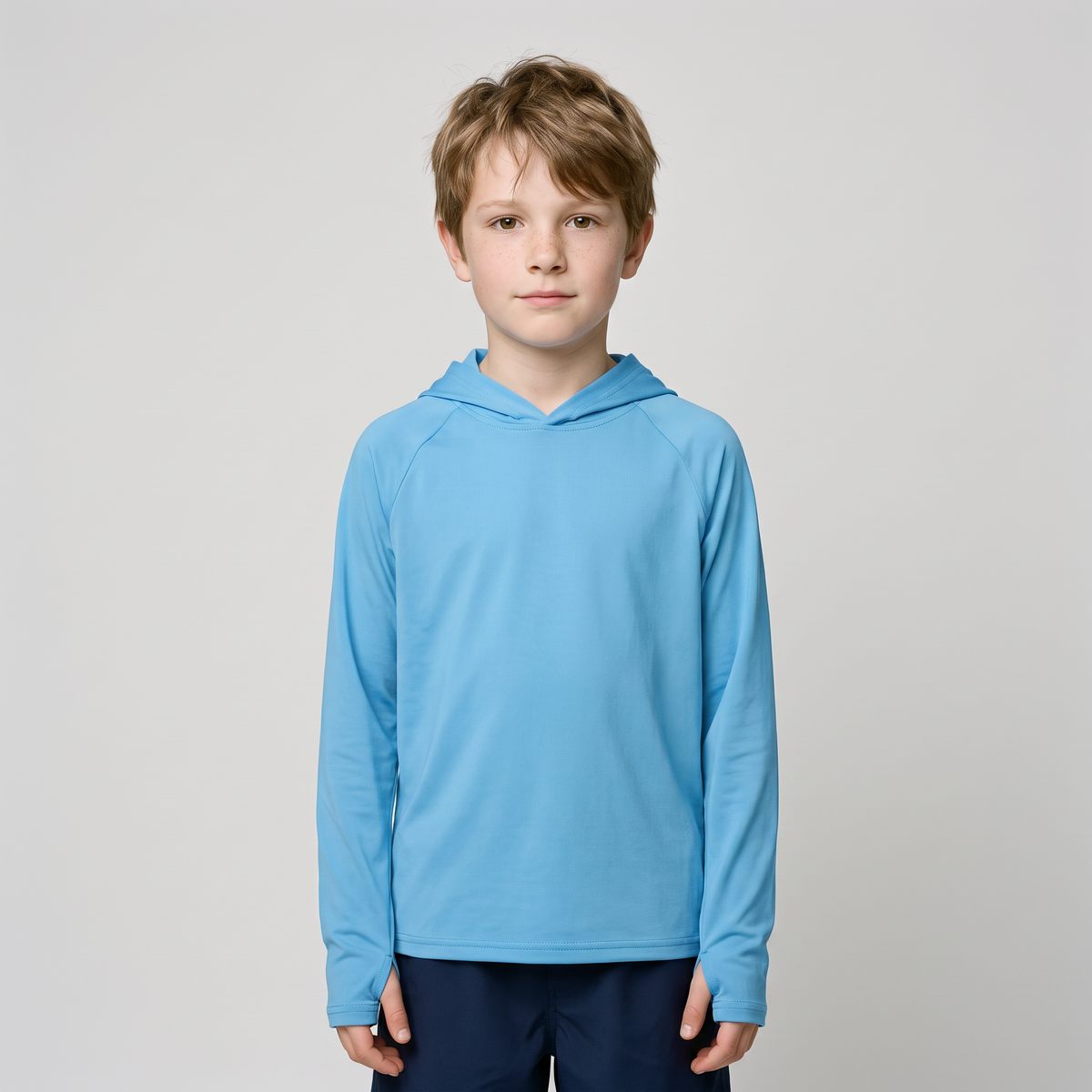 Kinder-Sonnenhoodie UPF 50+ – langärmliges UV-Shirt für Jungen und Mädchen