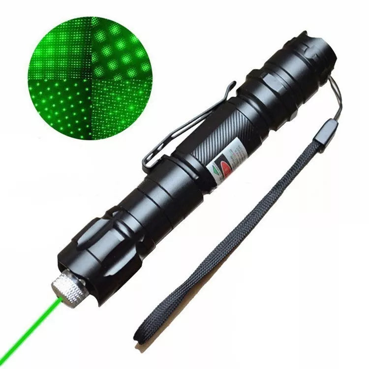 Wiederaufladbarer grüner Laserpointer mit großer Reichweite