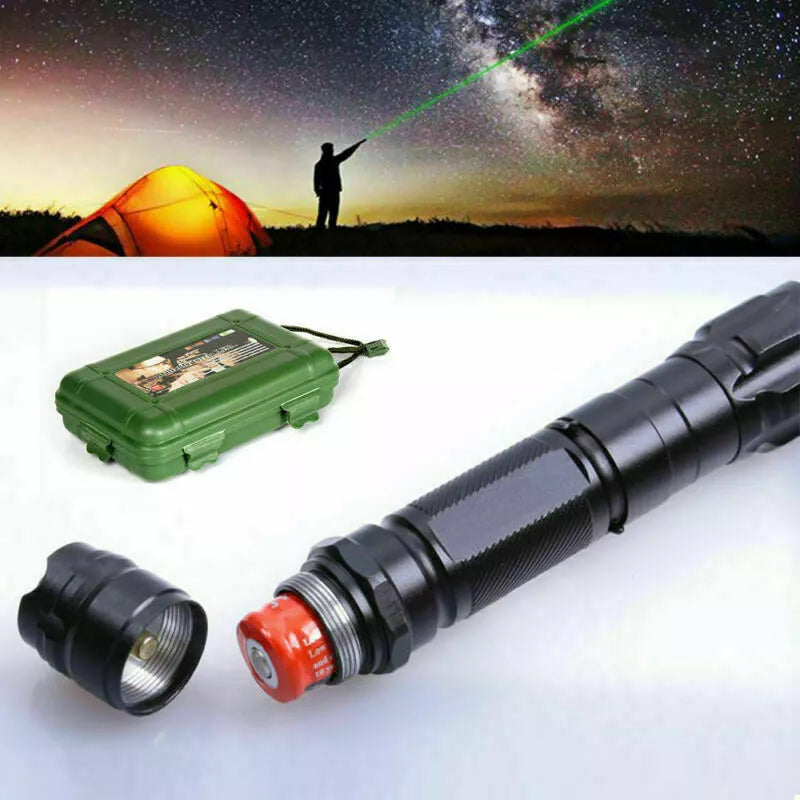 Wiederaufladbarer grüner Laserpointer mit großer Reichweite