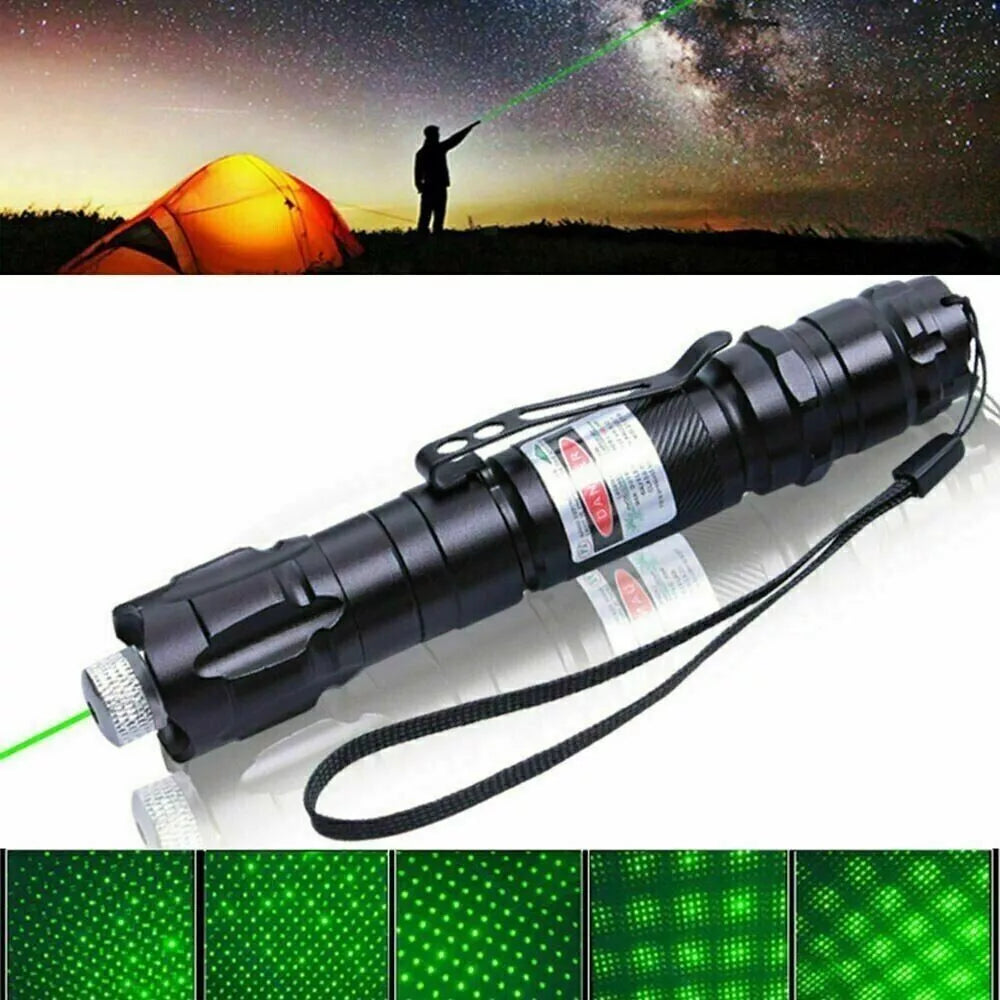 Wiederaufladbarer grüner Laserpointer mit großer Reichweite