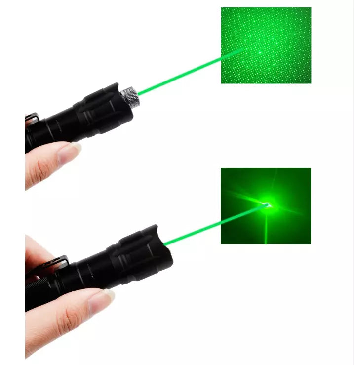 Wiederaufladbarer grüner Laserpointer mit großer Reichweite