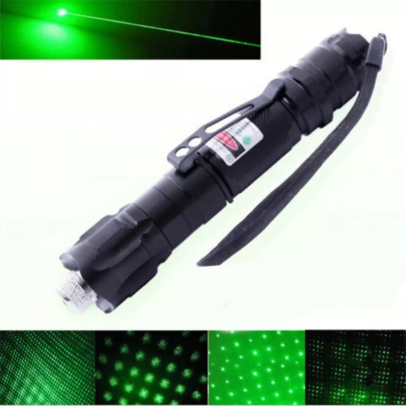 Wiederaufladbarer grüner Laserpointer mit großer Reichweite