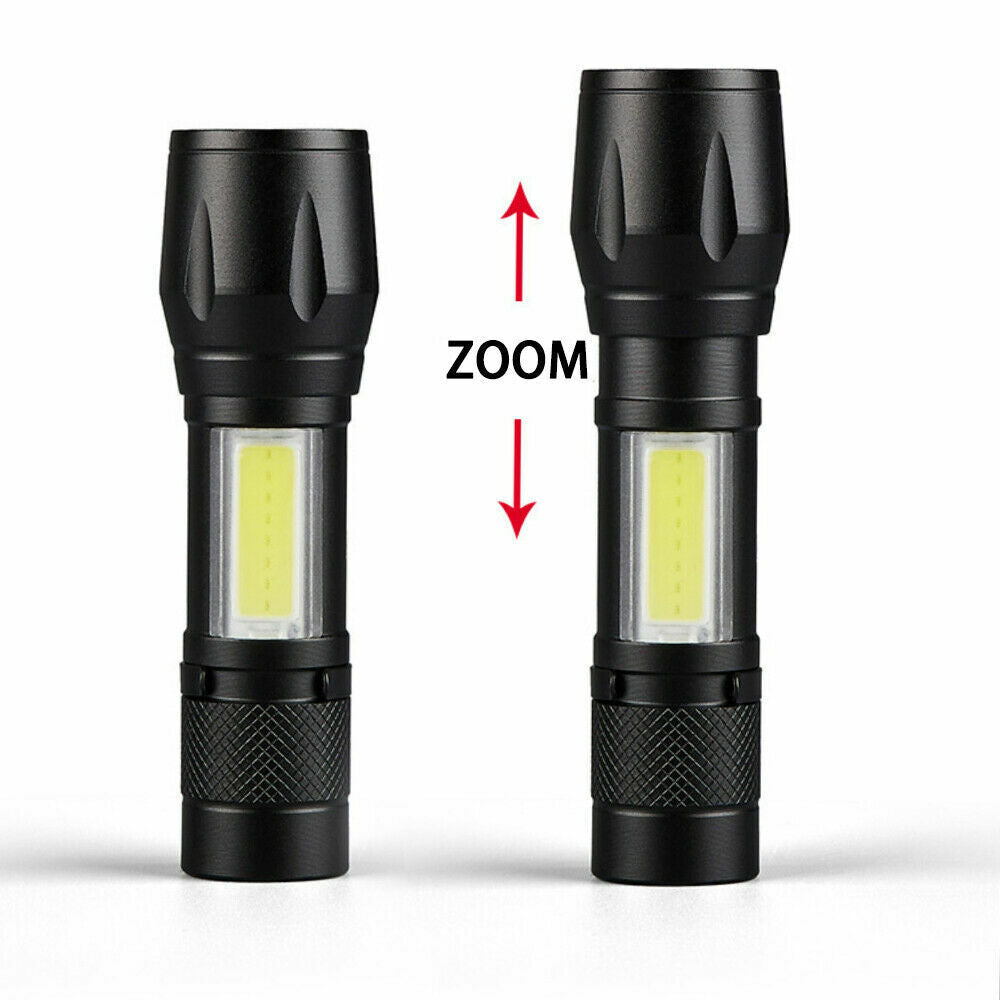 Mini Tactical-Taschenlampe – 900 Lumen, USB-wiederaufladbar, COB-Licht