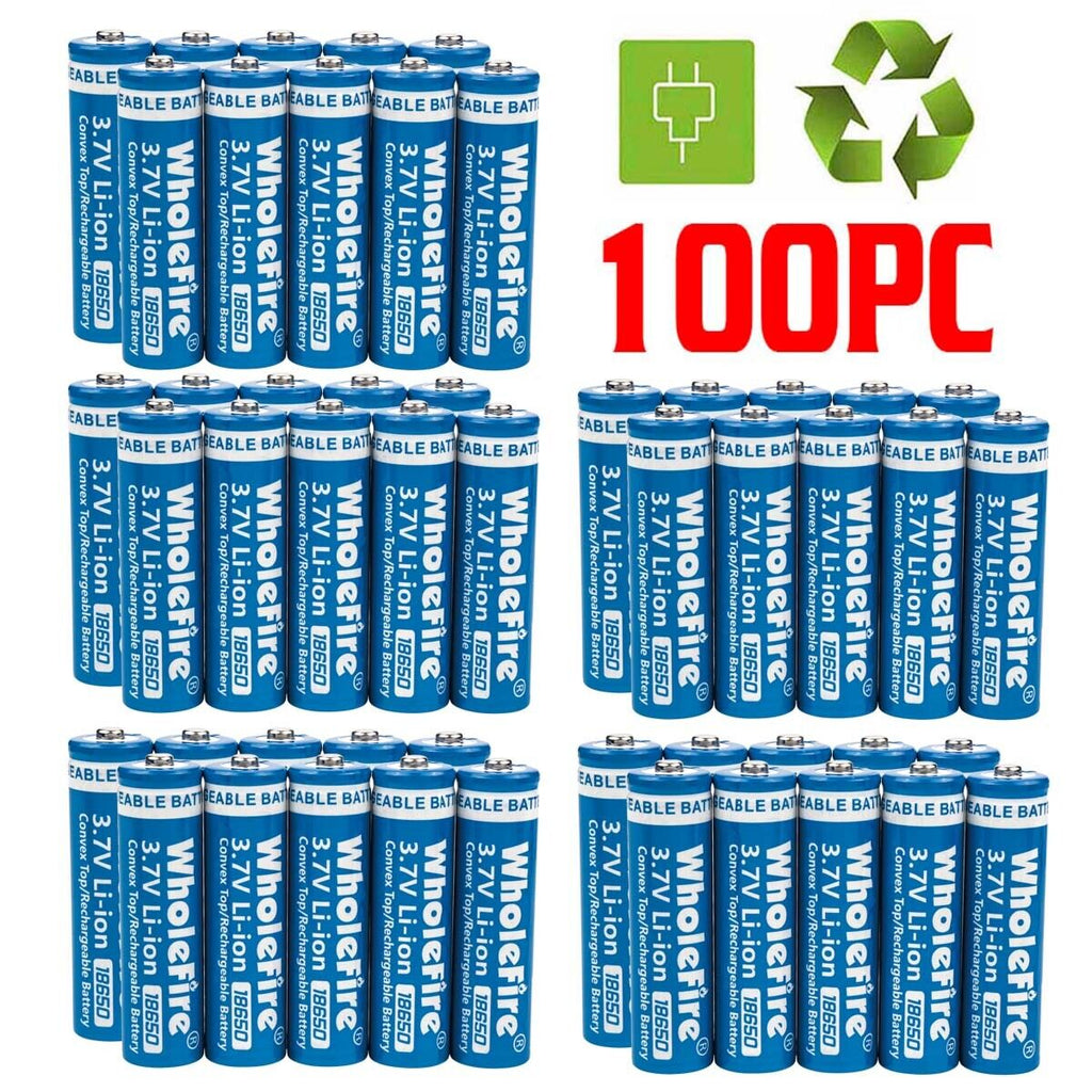18650 Li-Ion 3,7V wiederaufladbare Akkus – 5000mAh Hochkapazität (2er-Set)