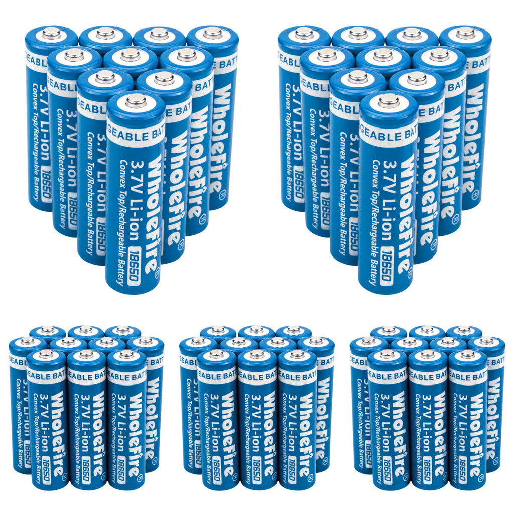 18650 Li-Ion 3,7V wiederaufladbare Akkus – 5000mAh Hochkapazität (2er-Set)