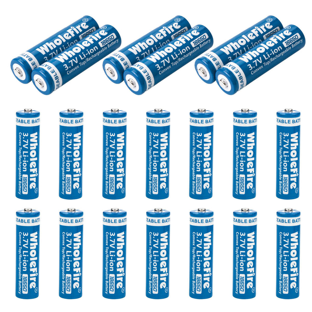 18650 Li-Ion 3,7V wiederaufladbare Akkus – 5000mAh Hochkapazität (2er-Set)