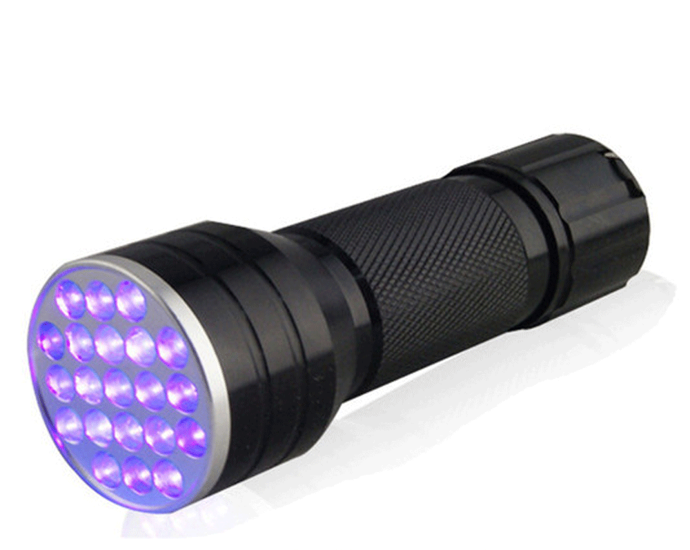 Super helle UV-Taschenlampe – 395 nm Schwarzlicht