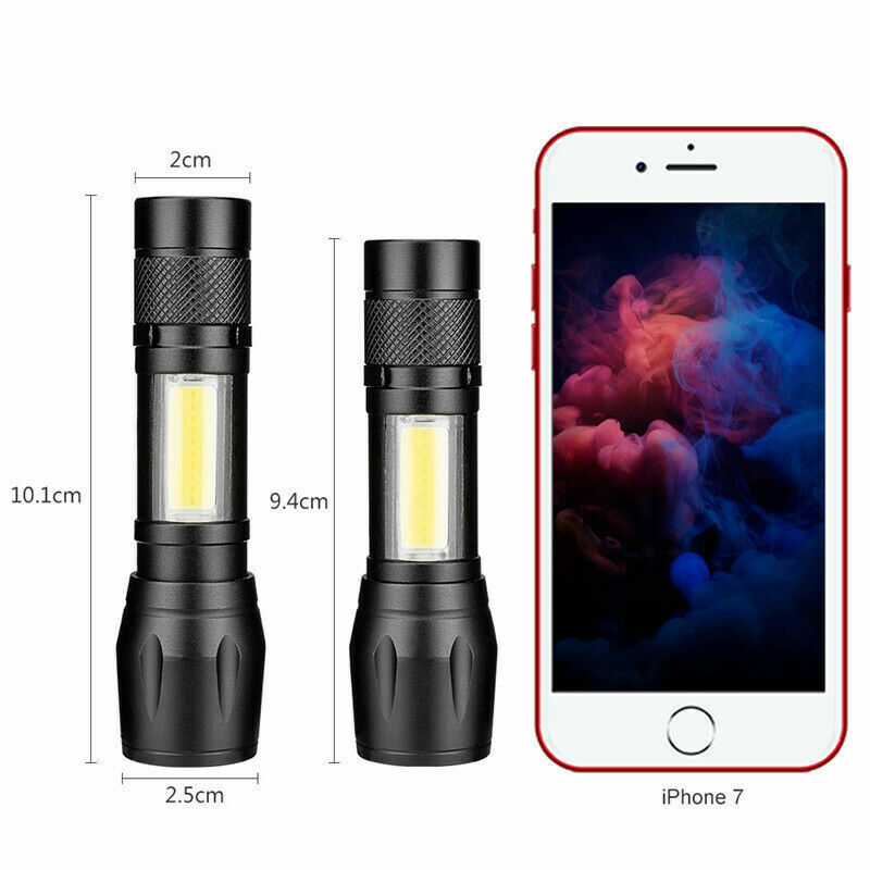 Mini Tactical-Taschenlampe – 900 Lumen, USB-wiederaufladbar, COB-Licht