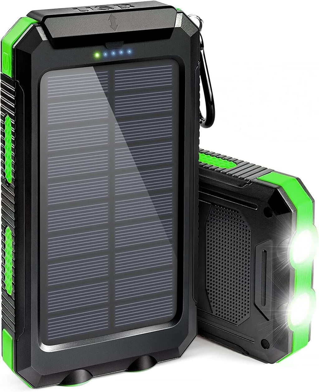 Solar-Powerbank Pro 20.000mAh – mit Doppel-Taschenlampe