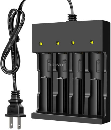 Universal-Smart-Ladegerät 4-fach – für 3,7V 18650/26650 Li-Ion-Akkus