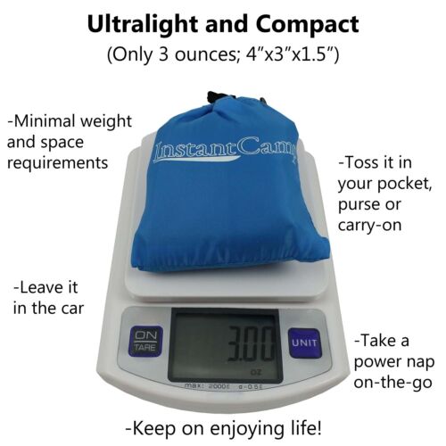 Aufblasbares Camping-Kissen – ultraleicht, kompakt, ergonomisch