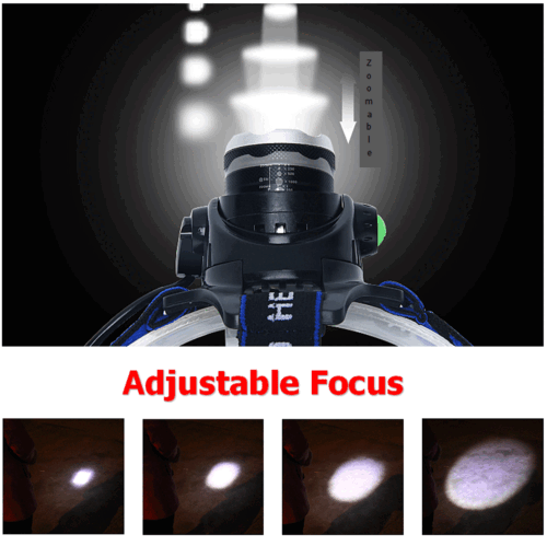 High-Power 3-Modus LED-Stirnlampe – wasserdicht