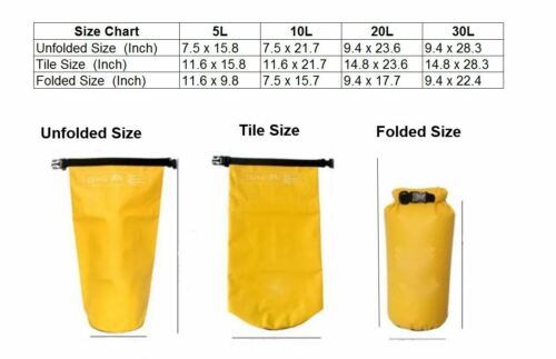 Wasserdichter Packsack – 20L/30L Roll-Top für Outdoor