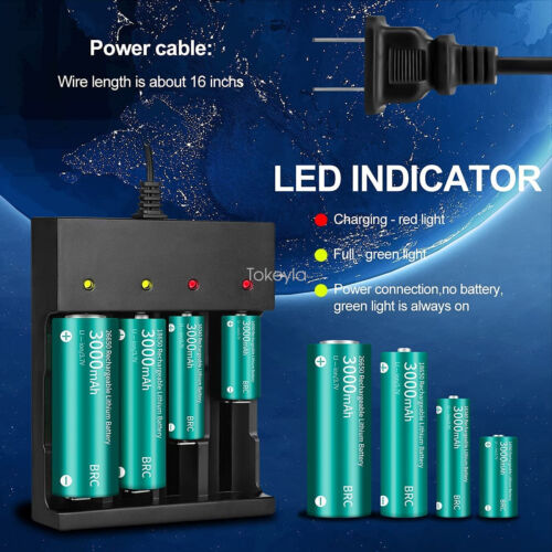 Universal-Smart-Ladegerät 4-fach – für 3,7V 18650/26650 Li-Ion-Akkus