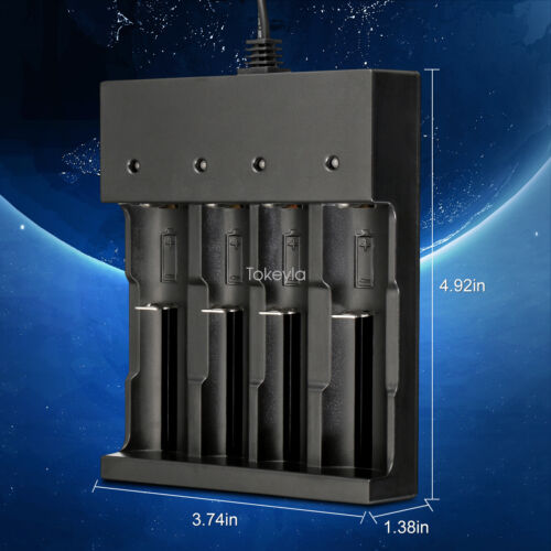 Universal-Smart-Ladegerät 4-fach – für 3,7V 18650/26650 Li-Ion-Akkus