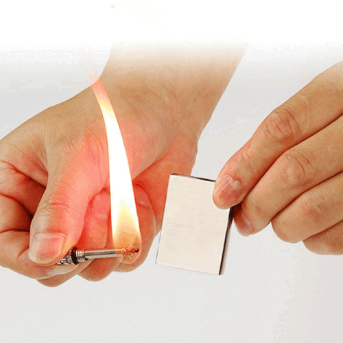 Notfall-Feuerstarter-Set – Feuerstein-Streichholz-Feuerzeug