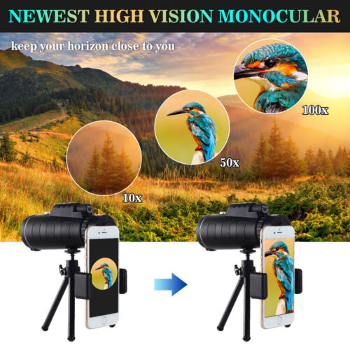 40x60 Zoom HD Monokular-Teleskop – Spektiv mit BAK4-Prismen