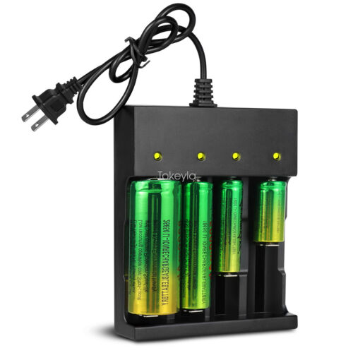 Universal-Smart-Ladegerät 4-fach – für 3,7V 18650/26650 Li-Ion-Akkus