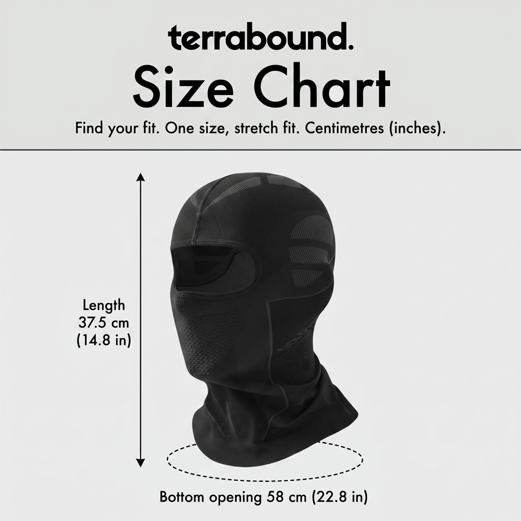 Thermo-Sturmhaube mit atmungsaktivem Mundpanel