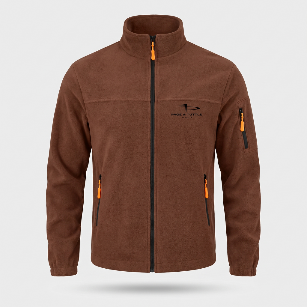 Herren Fleecejacke mit Stehkragen – Midlayer für Wandern