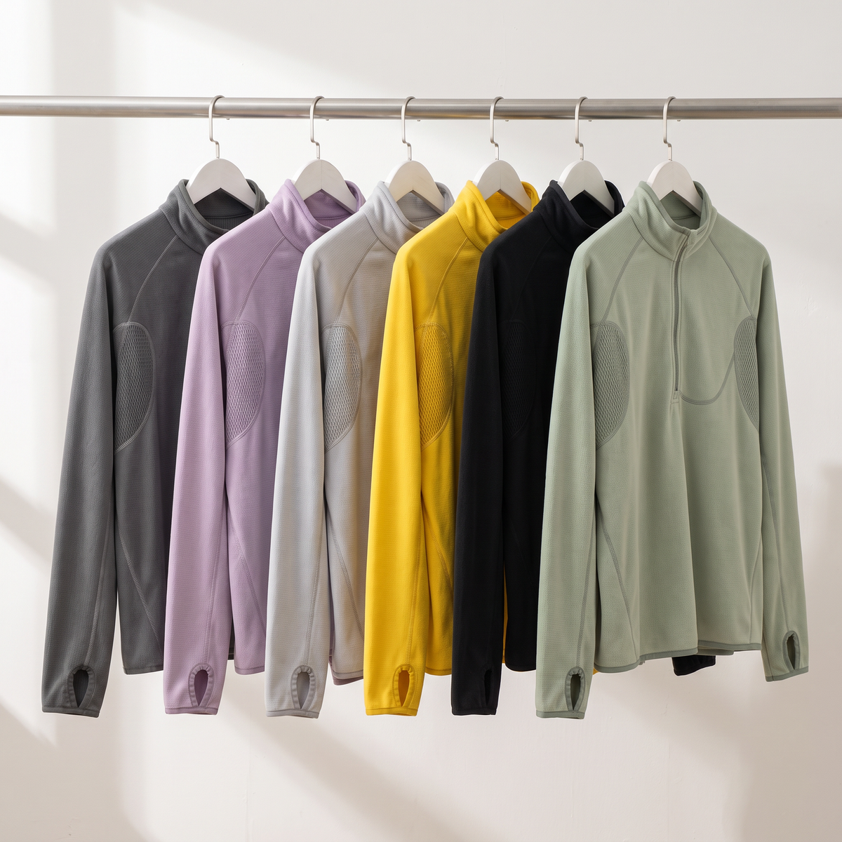 Herren Fleecejacke Half-Zip – Midlayer für Wandern