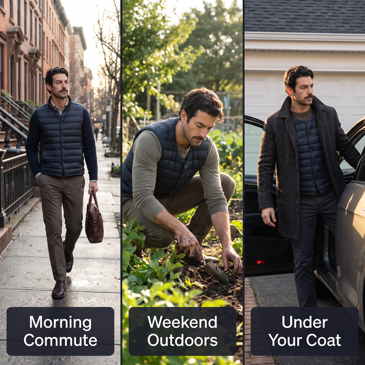 Herren Daunenweste – leichter Bodywarmer für Wandern und Outdoor