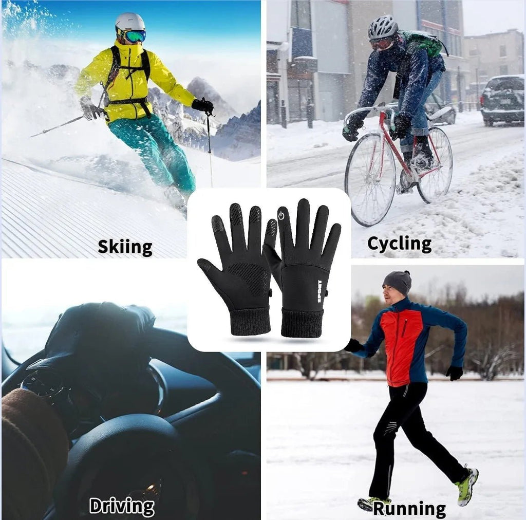 Thermo-Touchscreen-Handschuhe wasserdicht mit rutschfestem Grip