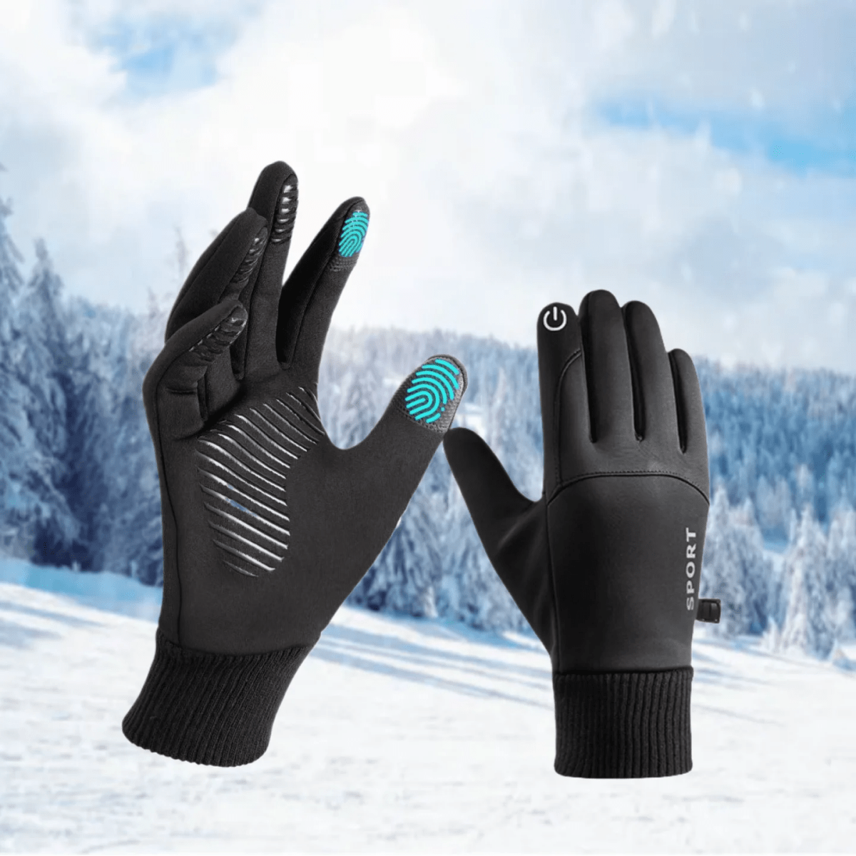 Thermo-Touchscreen-Handschuhe wasserdicht mit rutschfestem Grip