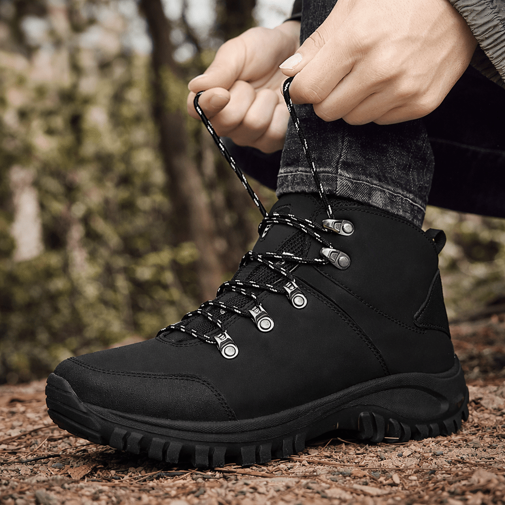 Stahlkappen-Wanderstiefel wasserdicht für raues Gelände