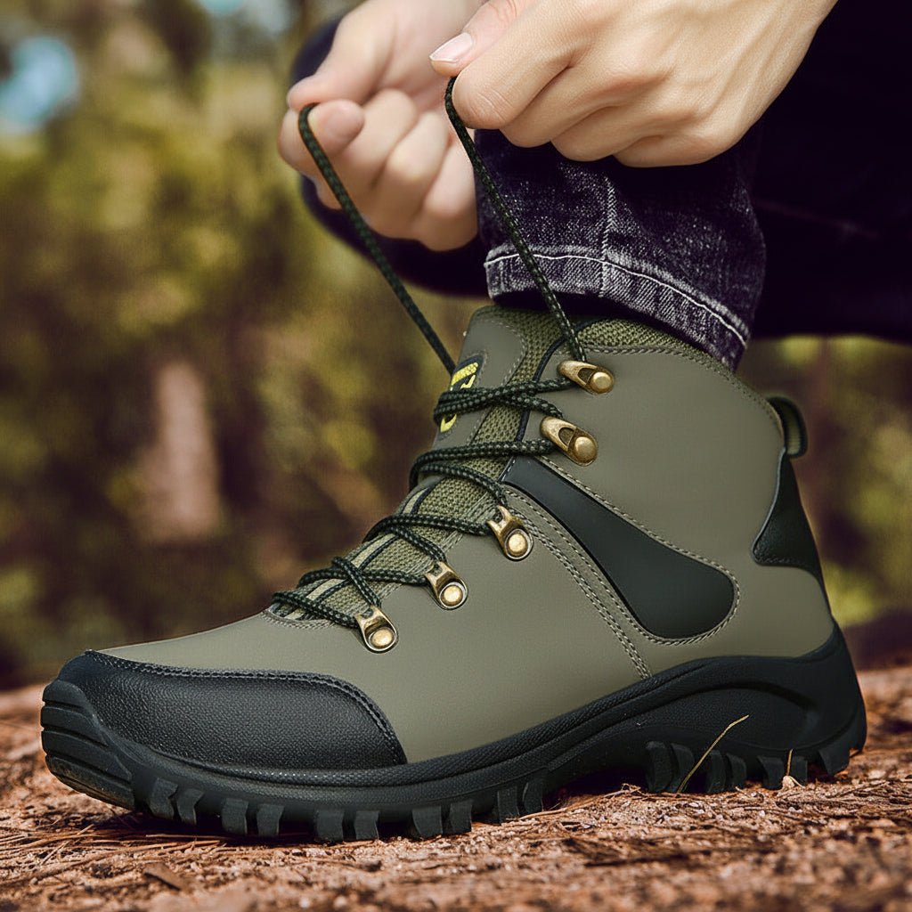 Stahlkappen-Wanderstiefel wasserdicht für raues Gelände