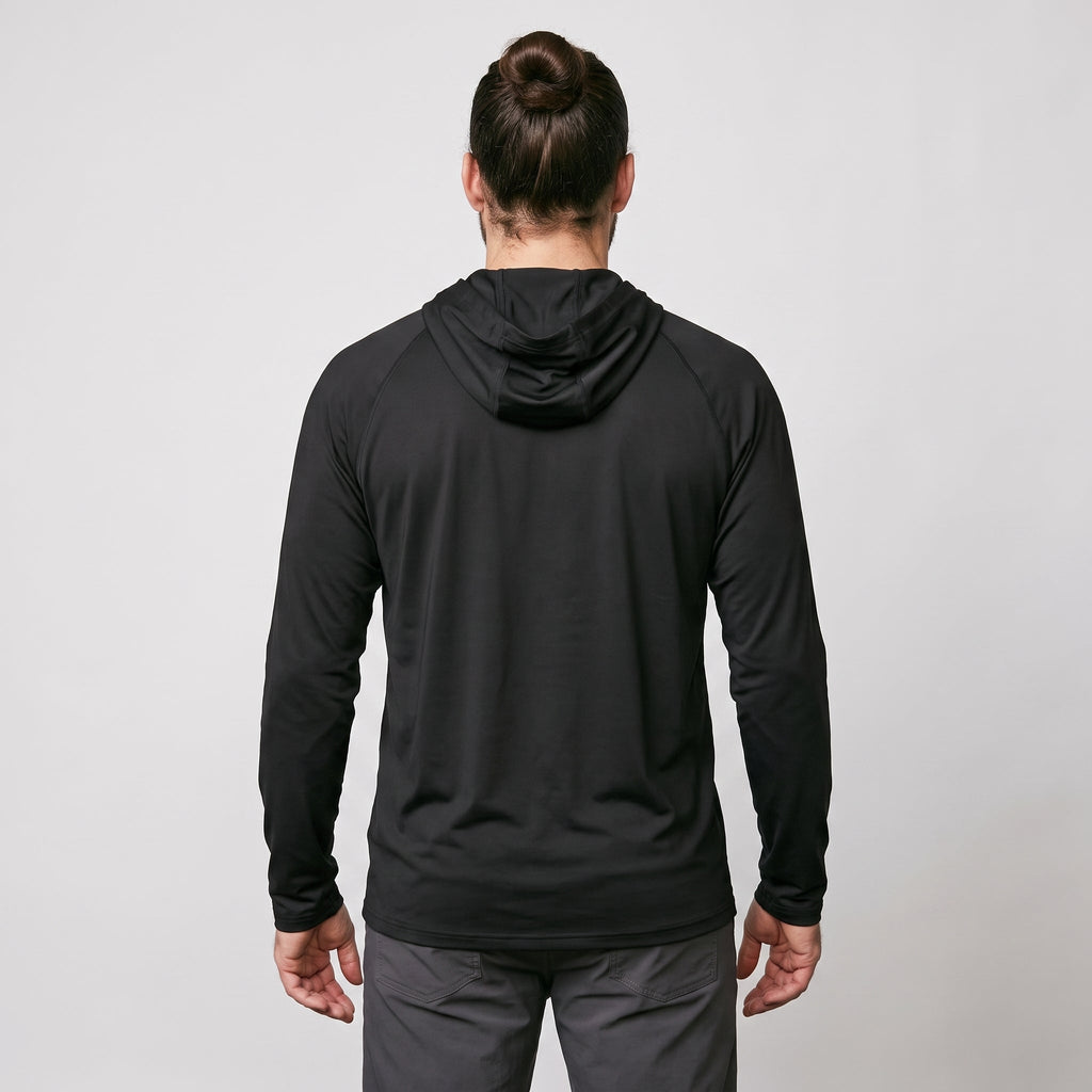 Herren UV-Hoodie UPF 50+ – leicht, schnelltrocknend mit Daumenschlaufen