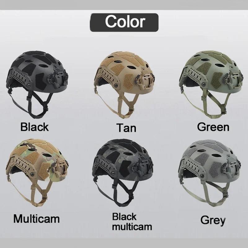 Leichter Tactical FAST-Helm mit Nachtsicht-Halterung & Seitenschienen