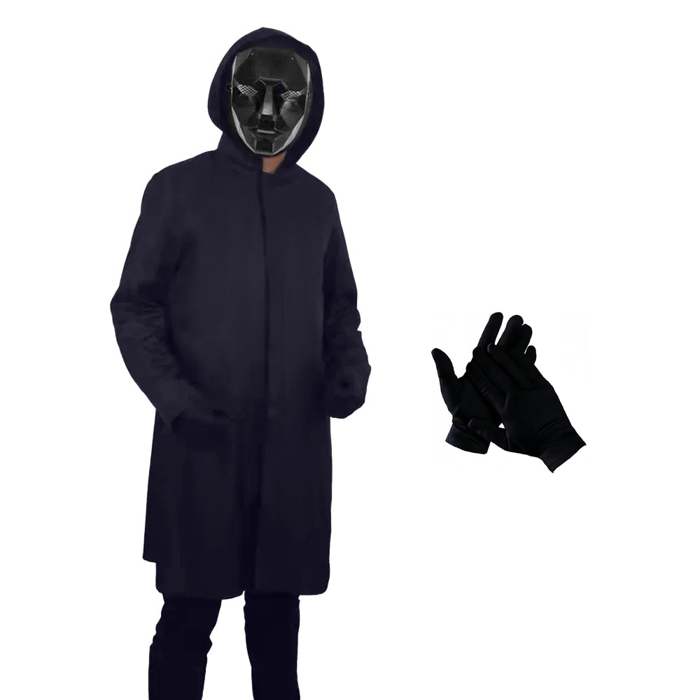 Wachposten-Overall-Kostüm mit Handschuhen