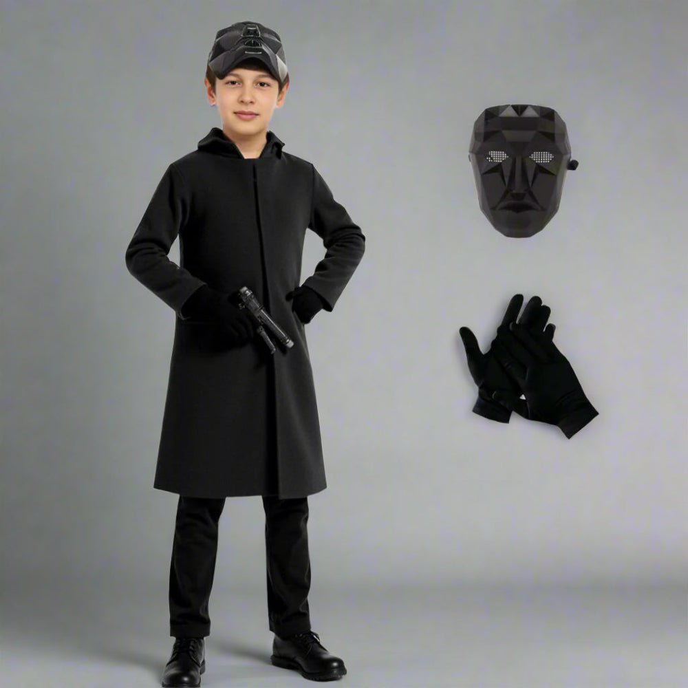 Wachposten-Overall-Kostüm mit Handschuhen