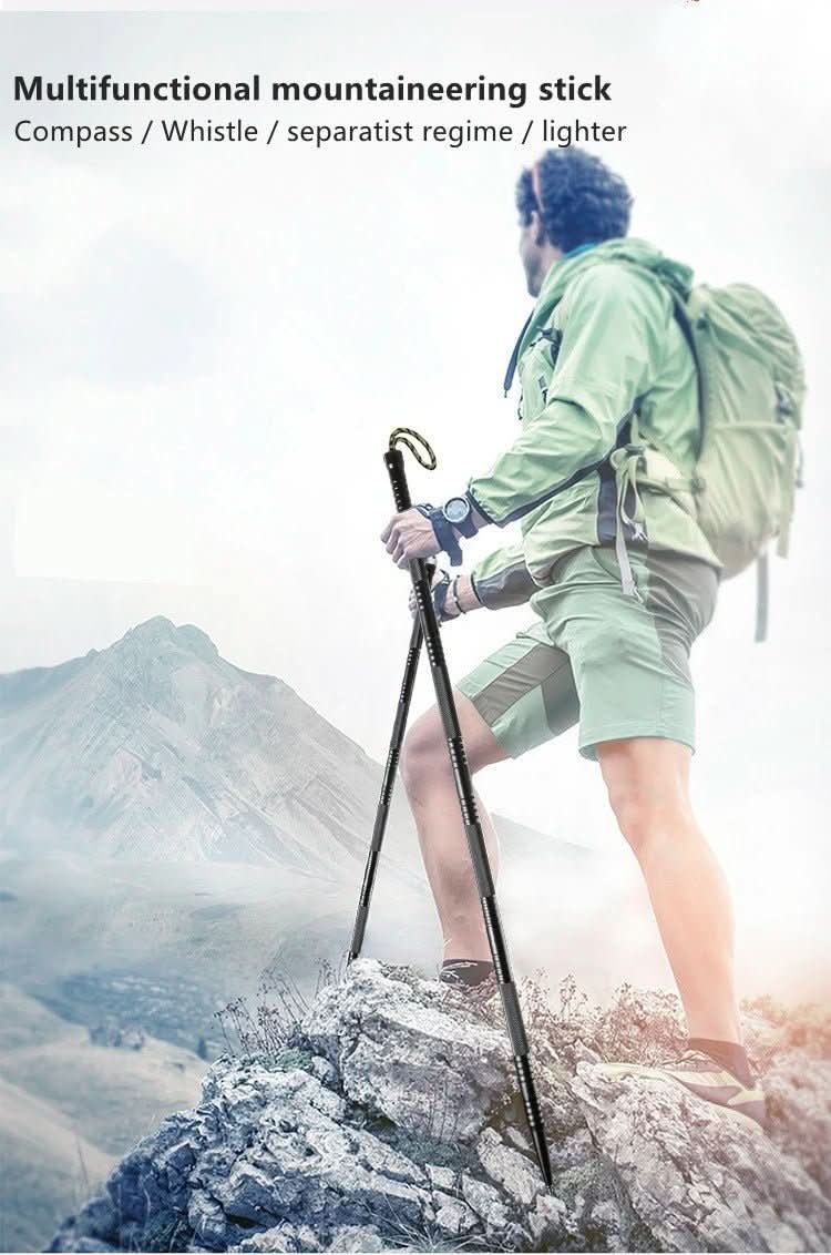 Multifunktionaler Tactical-Wanderstock für Survival und Abenteuer