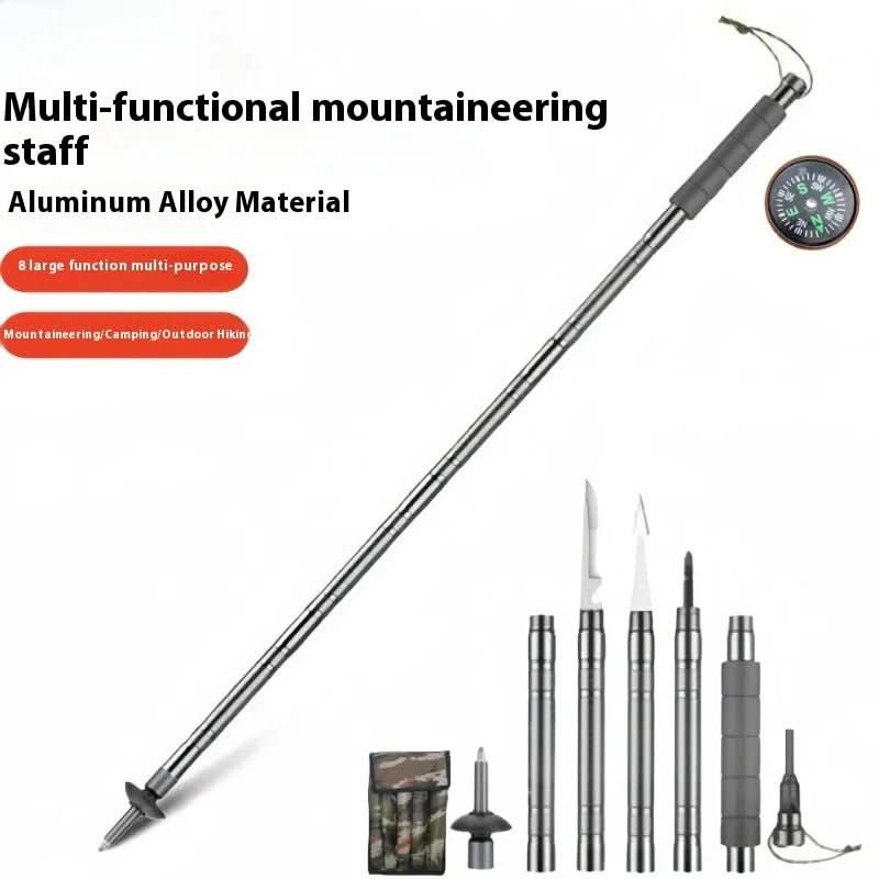 Multifunktionaler Tactical-Wanderstock für Survival und Abenteuer